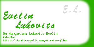 evelin lukovits business card